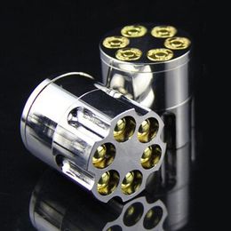 Metal Bullet Shape Tobacco Grinder 26 Teeth 42mm*45mm Herb Spice Crusher Cigar Smoking Grinder Accessory Hand Muller sea shipping HHE4184