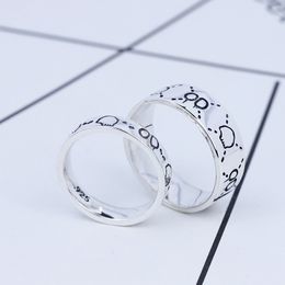 Sell well S925 pure silver ring Top quality paris design ring with line decorate charm women and man wedding Jewellery gift