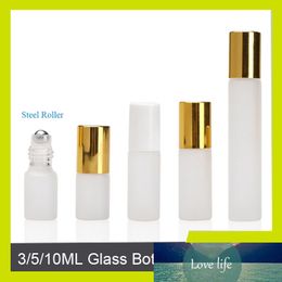 Sedorate 100 Pcs/Lot Mini Glass Vias With Steel Roller 3ML 5ML 10ML Scrub Glass Essential Oil Bottle Perfume Bottle LD001