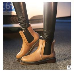 2021 moda inverno tricolore nuovissimo cuoio PU femminile stivaletti Martin stivaletti moto scarpa liscia stivali in pelle moda plus