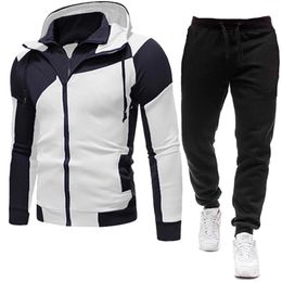 New Brand Men Clothing Sets Tracksuit 2 Piece Sets Hoodies+Pants Men's Sweater Set Sports Suit Streetswear Jackets Free Shipping 201201