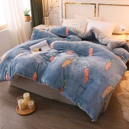 High Quality Down Feather velvet Super Warm Winter house&hotel Quilt/Comforter/Duvet Cotton Cover Twin Queen King Size LJ201015