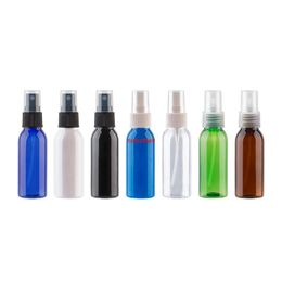 50Pcs/lot 30ml Empty Refillable Plastic Bottles For Travel Packaging Coloured PET Bottle With Sprayer Pump Small Size Containerpls order