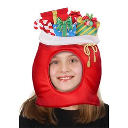 Bucket Hat 2020 Christmas Decorations Cosplay Holiday Party Dance Party Performance Props Headgear Christmas Hat NEW
