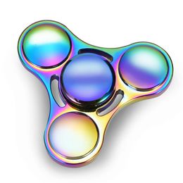 tops toys Colourful Zinc Alloy Fidget Spinner Gyro R188 Metal Bearing Rainbow Hand Spinner Focus For Adult Kids Christmas Gifts