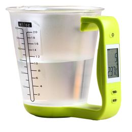 WFGOGO Digital Cup Scale Electronic Measuring Household Jug Kitchen Scales with LCD Display & Temp Measuring cups Cooking Tools Y200328