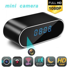Mini Cameras 1080P Wireless WIFI Clock Camera Time Alarm Camcorder Watch AP Security Night Vision Motion Sensor Remote Monitor Micro1