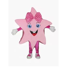 High quality pink star Mascot Costume Halloween Christmas Cartoon Character Outfits Suit Advertising Leaflets Clothings Carnival Unisex Adults Outfit