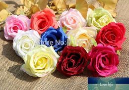 8CM 11C Available Artificial Silk Rose Flower Heads for DIY Decorative Garland Accessory Wedding Wall Arch Party Headware