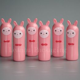 high quality empty cute pink Alpaca shape lip gloss container , kid design lipstick cosmetic containers, stick tubes