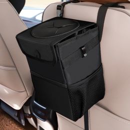 Car HangingTrash Bag Premium Waterproof Folding Litter Garbage Storage Automobiles Seat Back Interior Organiser Bags SAL Q0705