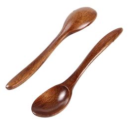 1pcs 18cm Natural Environmental Wooden Spoon Tableware Cooking Honey Coffee Tea Spoon Kitchen Accessories 1pcs 18cm H jllCxb