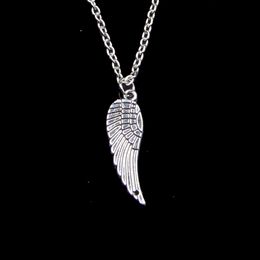 Fashion 30*9mm Angel Wings Pendant Necklace Link Chain For Female Choker Necklace Creative Jewellery party Gift