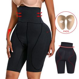 Butt Lifter Shapewear Women Padded Panties Big Hip Underwears Butt enhancer Pads Panties Hip Pads Fake Ass Body Shaper Plus Size 201222