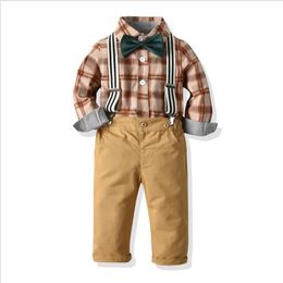 infant boy suspender outfit