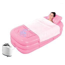 Bathing Tubs & Seats Sweat Steam Household Inflatable Bathtub Folding And Thickening Adult Bath Barrel