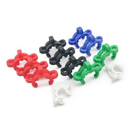 Down Stem Clip 18mm 14mm plastic keck clips used for glass joints bong different Colour water pipe clips