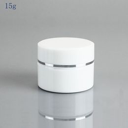 30pcs 15g Face Cream Jars Pot Travel Plastic Empty Cosmetic Containers Sample