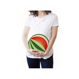 Watermelon New 2020 Summer Maternity Pregnancy T Shirt Women Tee Letter Print Pregnant Clothes Funny T-shirt Full Size S-3XL LJ201123