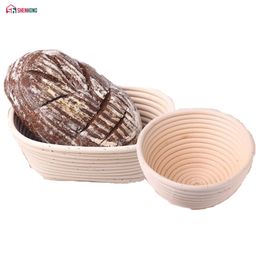 SHENHONG Various Shapes Fermentation Rattan Basket Country Bread Baguette Dough Banneton Brotform Proofing Proving Baskets 201023