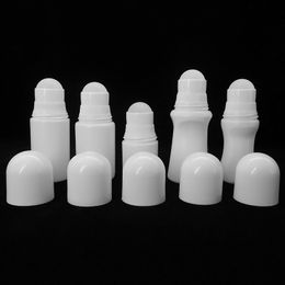 30ml 50ml Fragrance PE Big Plastic Roller Bottles DIY Deodorant Essential Oil Perfume Cosmetics Anti-Perspirant Roll On