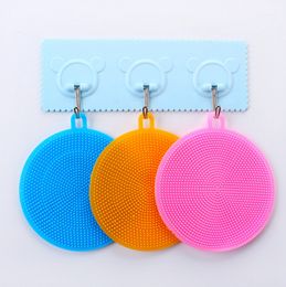 Dish Bowl Cleaning Brushes Multifunction Scouring Pad Pot Pan Wash Brush Dishcloth Coasters Cleaner Kitchen Cleaning Cloths BH4227 TYJ
