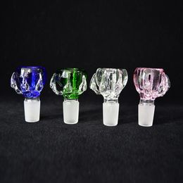 Glass Bowls 5 Colors 14mm 18mm Dragon Bowl Claw Colored Glass Bowls Multicolor Thick Male Bong Thick Glass Bowls for Smoking Accessories
