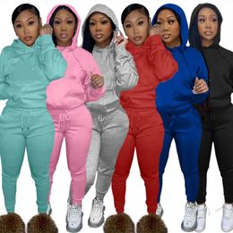 new Jogger suits Women Tracksuits Fall winter clothes Long Sleeve sweatsuits hooded hoodie pants Two Piece Set Active Outfits Outdoor Sportswear Wholesale 7000