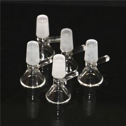 hookahs 14mm 18mm male clear glass water pipes bowl for bongs mini dab oil rigs ash catcher