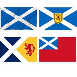 Scotland Flag, Scotland with Lion Flag,Scottish, Scotland Red Ensign 5ft X 3ft, Digital Printed 100% Polyester Fabric, Brass Grommets