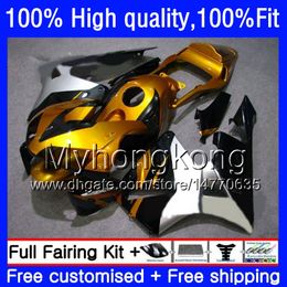 OEM Injection For HONDA CBR 600RR 600 RR CBR600F5 CBR600 RR 03 Gold silver 04 49HM.107 CBR 600F5 600CC CBR600RR F5 03 04 2003 2004 Fairing