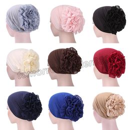 Floral Lace Muslim Underscarf Woman inner Hijab Caps Chemotherapy Turban Scarf For Women Arab wrap Islamic Hijab Turbante Mujer