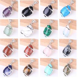 2020 Hot Women Trendy Jewellery Pendants for Necklace Choker Making Horse Eye Shaped Natural Gemstone Pendant Charms with Love Heart Buckle