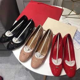 Nuovissimo 2021 scarpe eleganti partito ufficio generale tacchi alti moda designer di lusso in pelle verniciata scarpe da barca tacco spesso scarpe formali taglia 34