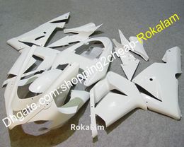 Cowling For Kawasaki ZX-10R 2004 2005 ZX10R 04 05 ZX 10R White Motorbike Aftermarket Kit Complete Fairing (Injection molding)