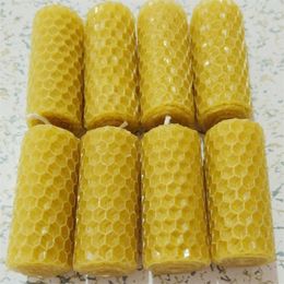 8 pieces/lot handmade rolled beeswax candle Y200531