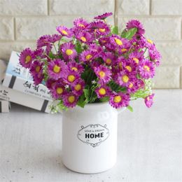 Fake Asters (10 stems/bunch) 15.35" Length Simulation China Asters for Wedding Home Decorative Artificial Flowers