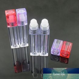 1pcs 6.5ml Square Lip Gloss Oil Roll On Bottle Portable Empty Refillable Makeup Container Tube Vials Packing Container