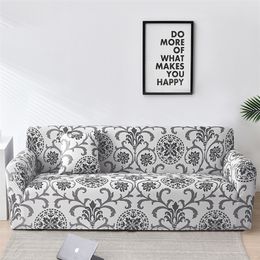 Floral Covers for Living Room Elastic funda Slipcovers sofa Towel Couch Cover fundas sofas con chaise longue 1PC LJ201216