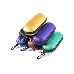 Smoking accessories capsule collection glass pipe case the basic hard cases colorful tobacco smoking bag fit 2-5.5inches
