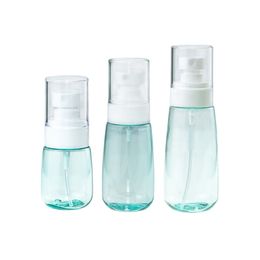 6PC Blue Empty Spray Bottles 30ml/60ml/100ml Plastic Mini Refillable Container Cosmetic Containers Liquid