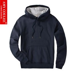 Men Sweatshirt Fashion Classics Hoddies 100%Cotton Stylish High Quality Warm Winter Thick Breathable Fabric