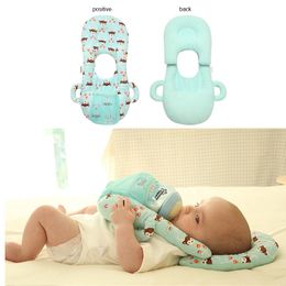 Baby Feeding Pillow Bottle Support Newborn Nursing Cushion Anti-Head Baby Pillows Multifunctional Cotton Toddler Pad LJ201014