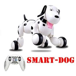 777-338 Birthday Gift RC zoomer dog 2. Wireless Remote Control Smart Dog Electronic Pet Educational Children's Toy Robot toys LJ201105