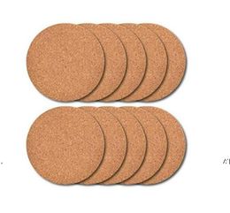 Natural Cork Coaster Heat Resistant Cup Mat Coffee Tea Drink wood placemat Tableware Kitchen Decoration JJB14006