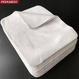 Peekaboo 100PCS 175mm 145mm Grey screen wipes cleaning microfiber Suede high quality sunglass cleaning cloth custom 201022245Y