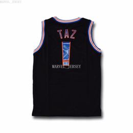 cheap custom17 Kinds Space Shirts Jam Tops Movie #1 #2 #23 #10 #22 # ! #1/3 Black Basketball Men Jersey Stitched TeeXS-5XL NCAA