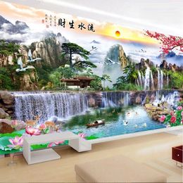 QIANZEHUI,DIY Embroidery,Round Flowing water scenery Full rhinestone 5D Diamond painting cross stitch,needlework 201112