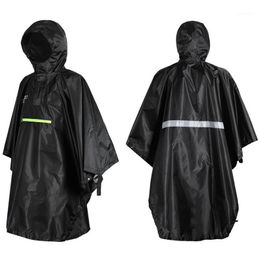 Outdoor Jackets&Hoodies Men Women Raincoat Waterproof Rainwear Rain Cover Coat Hood Cycling With Reflector Rainproof Poncho Reflective Strip