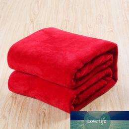 Sofa Bed Plane Travel Solid Colour Soft Coral Fleece Blanket Bed Bedspreads Winter Blankets for Adults Home Decoration Gift27